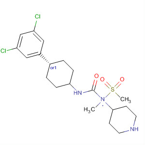 494861-33-5  4-Piperidinamine,N-[[[trans-4-(3,5-dichlorophenyl)cyclohexyl]amino]carbonyl]-N-methyl-1-(methylsulfonyl)-