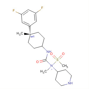 494861-56-2  4-Piperidinamine,N-[[[trans-4-(3,5-difluorophenyl)-4-methylcyclohexyl]amino]carbonyl]-N-methyl-1-(methylsulfonyl)-