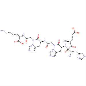 494863-71-7  L-Lysine, L-a-glutamyl-L-histidyl-L-histidylglycyl-L-histidylglycyl-