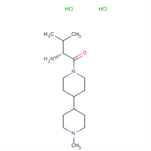 495377-42-9  4,4'-Bipiperidine, 1-[(2R)-2-amino-3-methyl-1-oxobutyl]-1'-methyl-,dihydrochloride