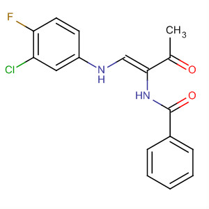 495383-83-0  Benzamide,N-[(1Z)-1-[[(3-chloro-4-fluorophenyl)amino]methylene]-2-oxopropyl]-