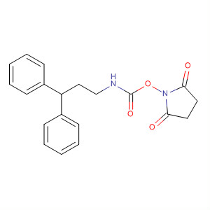 495383-98-7  2,5-Pyrrolidinedione, 1-[[[(3,3-diphenylpropyl)amino]carbonyl]oxy]-