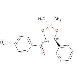 495387-86-5  Methanone,[(4R,5S)-2,2-dimethyl-5-phenyl-1,3-dioxolan-4-yl](4-methylphenyl)-, rel-