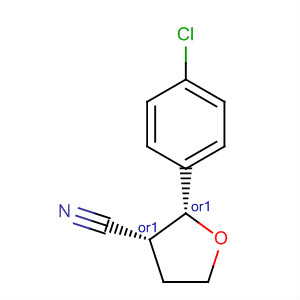 495406-03-6  3-Furancarbonitrile, 2-(4-chlorophenyl)tetrahydro-, (2R,3R)-rel-