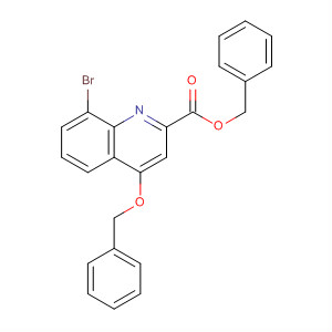 495409-87-5  2-Quinolinecarboxylic acid, 8-bromo-4-(phenylmethoxy)-, phenylmethylester