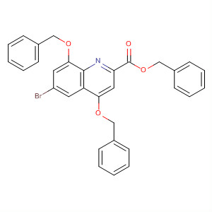 495409-88-6  2-Quinolinecarboxylic acid, 6-bromo-4,8-bis(phenylmethoxy)-,phenylmethyl ester