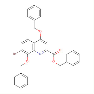 495409-89-7  2-Quinolinecarboxylic acid, 7-bromo-4,8-bis(phenylmethoxy)-,phenylmethyl ester