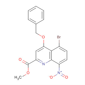 495409-93-3  2-Quinolinecarboxylic acid, 5-bromo-8-nitro-4-(phenylmethoxy)-, methylester