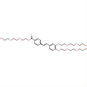 495410-94-1  Benzoic acid,4-[2-[3,4-bis[2-[2-(2-hydroxyethoxy)ethoxy]ethoxy]phenyl]ethenyl]-,2-[2-(2-hydroxyethoxy)ethoxy]ethyl ester
