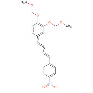 495411-05-7  Benzene, 1,2-bis(methoxymethoxy)-4-[4-(4-nitrophenyl)-1,3-butadienyl]-