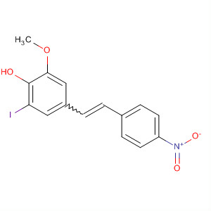 495411-07-9  Phenol, 2-iodo-6-methoxy-4-[2-(4-nitrophenyl)ethenyl]-