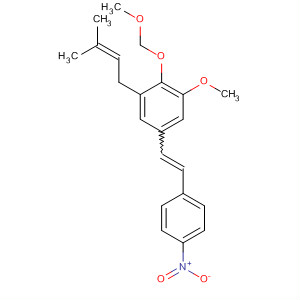 495412-21-0  Benzene,1-methoxy-2-(methoxymethoxy)-3-(3-methyl-2-butenyl)-5-[2-(4-nitrophenyl)ethenyl]-