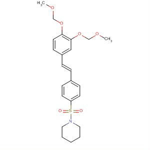 495412-74-3  Piperidine,1-[[4-[(1E)-2-[3,4-bis(methoxymethoxy)phenyl]ethenyl]phenyl]sulfonyl]-