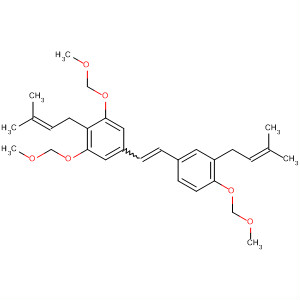 495412-81-2  Benzene,1,3-bis(methoxymethoxy)-5-[2-[4-(methoxymethoxy)-3-(3-methyl-2-butenyl)phenyl]ethenyl]-2-(3-methyl-2-butenyl)-