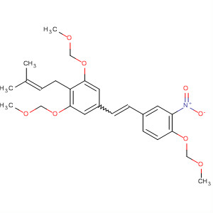 495412-87-8  Benzene,1,3-bis(methoxymethoxy)-5-[2-[4-(methoxymethoxy)-3-nitrophenyl]ethenyl]-2-(3-methyl-2-butenyl)-