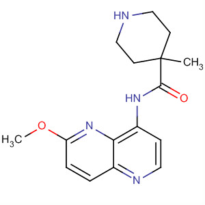 495414-55-6  4-Piperidinecarboxamide,N-(6-methoxy-1,5-naphthyridin-4-yl)-4-methyl-
