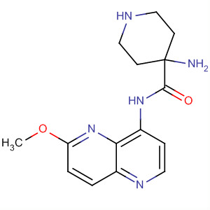 495414-61-4  4-Piperidinecarboxamide,4-amino-N-(6-methoxy-1,5-naphthyridin-4-yl)-