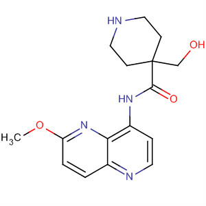 495414-92-1  4-Piperidinecarboxamide,4-(hydroxymethyl)-N-(6-methoxy-1,5-naphthyridin-4-yl)-
