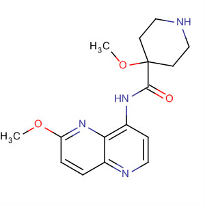 495415-12-8  4-Piperidincarboxamid,4-methoxy-N-(6-methoxy-1,5-naphthyridin-4-yl)-