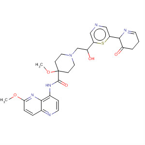 495415-48-0  4-Piperidinecarboxamide,1-[2-(3,4-dihydro-3-oxo-2H-pyrido[3,2-b]-1,4-thiazin-6-yl)-2-hydroxyethyl]-4-methoxy-N-(6-methoxy-1,5-naphthyridin-4-yl)-