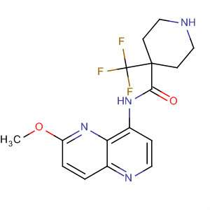 495415-54-8  4-Piperidinecarboxamide,N-(6-methoxy-1,5-naphthyridin-4-yl)-4-(trifluoromethyl)-