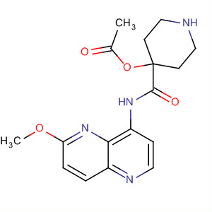 495416-07-4  4-Piperidinecarboxamide,4-(acetyloxy)-N-(6-methoxy-1,5-naphthyridin-4-yl)-