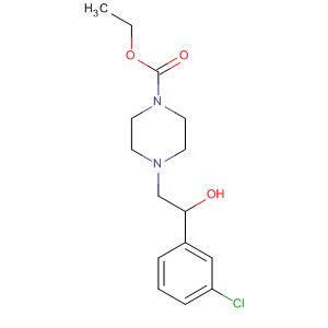 486439-08-1  1-Piperazinecarboxylic acid, 4-[2-(3-chlorophenyl)-2-hydroxyethyl]-,ethyl ester