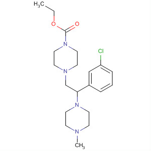 486439-12-7  1-Piperazinecarboxylic acid,4-[2-(3-chlorophenyl)-2-(4-methyl-1-piperazinyl)ethyl]-, ethyl ester