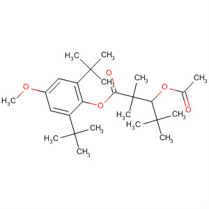 486447-56-7  Pentanoic acid, 3-(acetyloxy)-2,2,4,4-tetramethyl-,2,6-bis(1,1-dimethylethyl)-4-methoxyphenyl ester 486447-56-7  Pentanoic acid, 3-(acetyloxy)-2,2,4,4-tetramethyl-,2,6-bis(1,1-dimethylethyl)-4-methoxyphenyl ester
