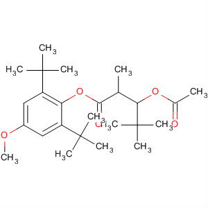 486447-60-3  Pentanoic acid, 3-(acetyloxy)-2,4,4-trimethyl-,2,6-bis(1,1-dimethylethyl)-4-methoxyphenyl ester, (2S,3R)- 486447-60-3  Pentanoic acid, 3-(acetyloxy)-2,4,4-trimethyl-,2,6-bis(1,1-dimethylethyl)-4-methoxyphenyl ester, (2S,3R)-