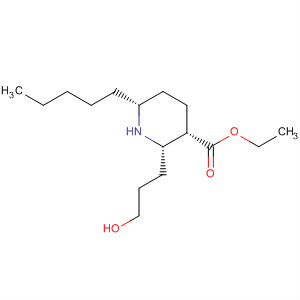 486450-05-9  3-Piperidinecarboxylic acid, 2-(3-hydroxypropyl)-6-pentyl-, ethyl ester,(2S,3S,6R)-