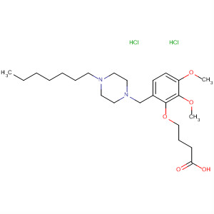 486450-62-8  Bütanoik asit, 4- [6- [(4-heptil-1-piperazinil) metil] -2,3-dimetoksifenoksi] -, dihidroklorür