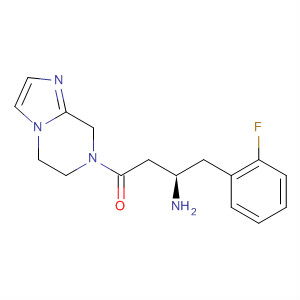 486459-74-9  Imidazo[1,2-a]pyrazine,7-[(3R)-3-amino-4-(2-fluorophenyl)-1-oxobutyl]-5,6,7,8-tetrahydro-