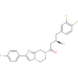 486459-76-1  Imidazo[1,2-a]pyrazine,7-[(3R)-3-amino-4-(3,4-difluorophenyl)-1-oxobutyl]-2-(4-fluorophenyl)-5,6,7,8-tetrahydro-