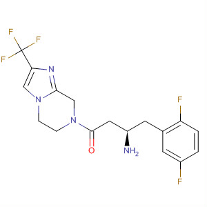 486460-28-0  Imidazo[1,2-a]pyrazine,7-[(3R)-3-amino-4-(2,5-difluorophenyl)-1-oxobutyl]-5,6,7,8-tetrahydro-2-(trifluoromethyl)-