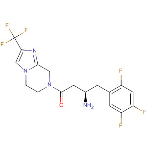 486460-29-1  Imidazo[1,2-a]pyrazine,7-[(3R)-3-amino-1-oxo-4-(2,4,5-trifluorophenyl)butyl]-5,6,7,8-tetrahydro-2-(trifluoromethyl)-