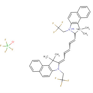 486990-11-8  1H-Benz[e]indolium,2-[5-[1,3-dihydro-1,1-dimethyl-3-(2,2,2-trifluoroethyl)-2H-benz[e]indol-2-ylidene]-1,3-pentadienyl]-1,1-dimethyl-3-(2,2,2-trifluoroethyl)-,tetrafluoroborate(1-)