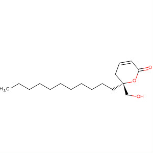 487001-34-3  2H-Pyran-2-one, 5,6-dihydro-6-(hydroxymethyl)-6-undecyl-, (6R)-