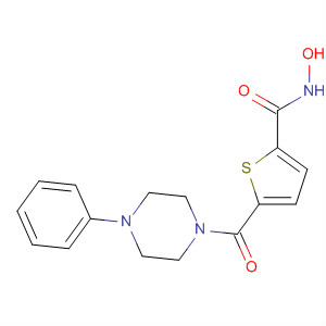 487003-09-8  2-Thiophenecarboxamide,N-hydroxy-5-[(4-phenyl-1-piperazinyl)carbonyl]-