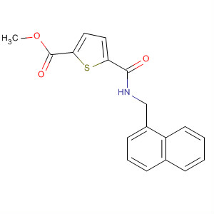 487004-98-8  2-Thiophenecarboxylic acid,5-[[(1-naphthalenylmethyl)amino]carbonyl]-, methyl ester