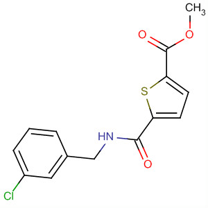 487004-99-9  2-Thiophenecarboxylic acid,5-[[[(3-chlorophenyl)methyl]amino]carbonyl]-, methyl ester