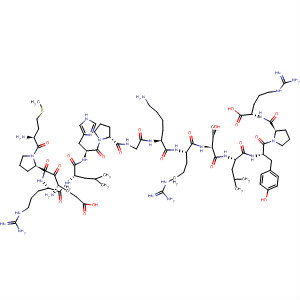 487006-89-3  L-Arginine,L-methionyl-L-a-glutamyl-L-prolyl-L-arginyl-L-leucyl-L-histidyl-L-prolylglycyl-L-lysyl-L-arginyl-L-threonyl-L-leucyl-L-tyrosyl-L-prolyl-