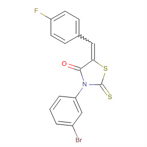 487019-97-6  4-Thiazolidinone,3-(3-bromophenyl)-5-[(4-fluorophenyl)methylene]-2-thioxo-