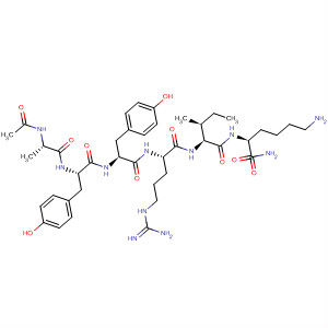 487034-49-1  L-Lysinamide, N-acetyl-L-alanyl-L-tyrosyl-L-tyrosyl-L-arginyl-L-isoleucyl-