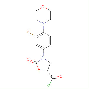 487041-00-9  5-Oxazolidinecarbonyl chloride,3-[3-fluoro-4-(4-morpholinyl)phenyl]-2-oxo-, (5R)-