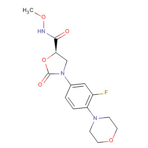 487041-04-3  5-Oxazolidinecarboxamide,3-[3-fluoro-4-(4-morpholinyl)phenyl]-N-methoxy-2-oxo-, (5R)-