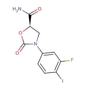 487041-10-1  5-Oxazolidinecarboxamide, 3-(3-fluoro-4-iodophenyl)-2-oxo-, (5R)-