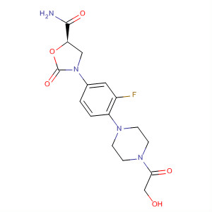 487041-20-3  5-Oxazolidinecarboxamide,3-[3-fluoro-4-[4-(hydroxyacetyl)-1-piperazinyl]phenyl]-2-oxo-, (5R)-