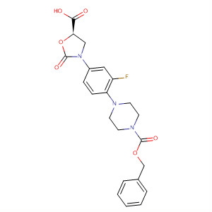 487041-22-5  1-Piperazinecarboxylic acid,4-[4-[(5R)-5-carboxy-2-oxo-3-oxazolidinyl]-2-fluorophenyl]-,1-(phenylmethyl) ester