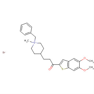 487047-70-1  Piperidinium,4-[3-(5,6-dimethoxybenzo[b]thien-2-yl)-3-oxopropyl]-1-methyl-1-(phenylmethyl)-, bromide